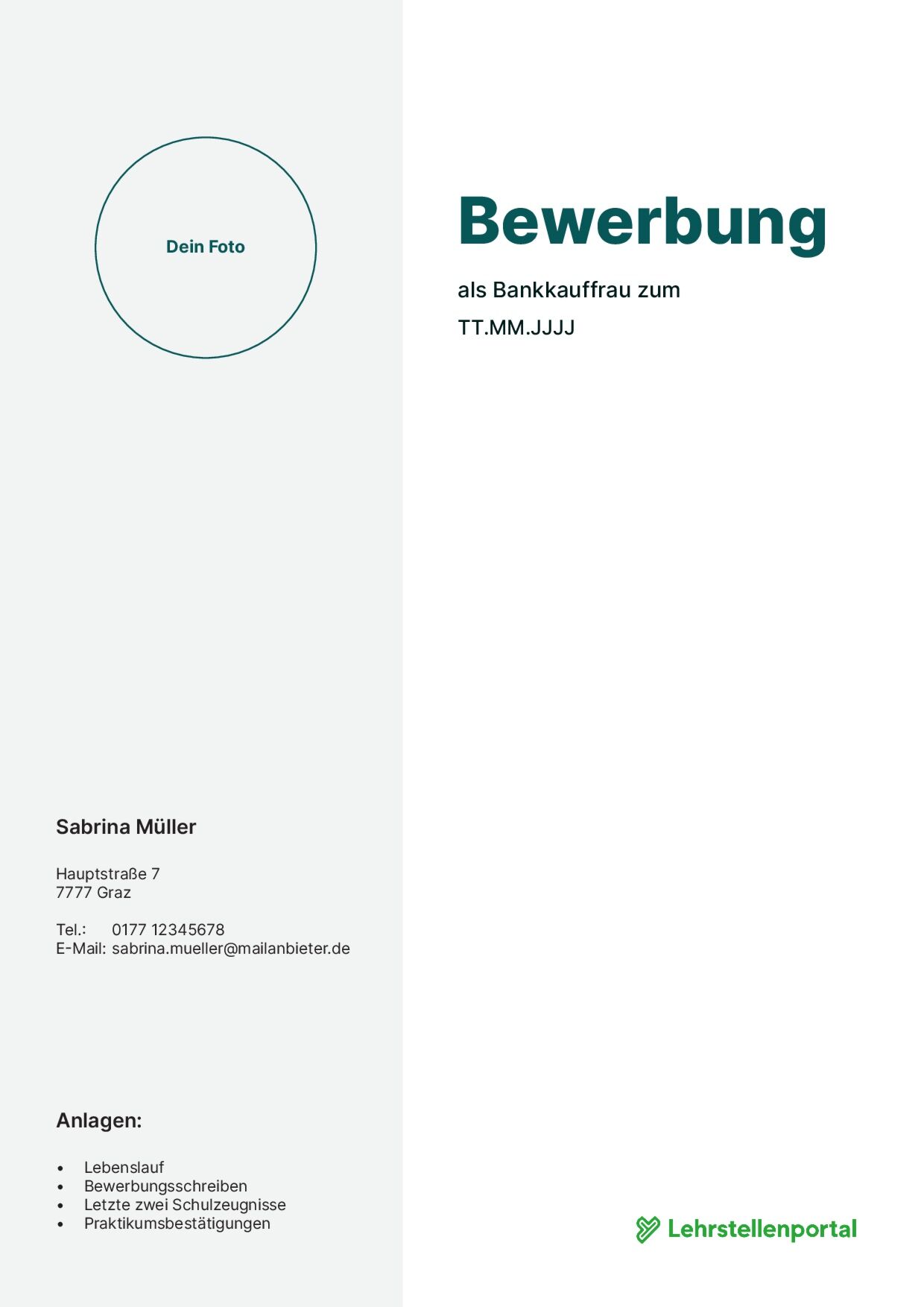 Deckblatt Beispiel 1