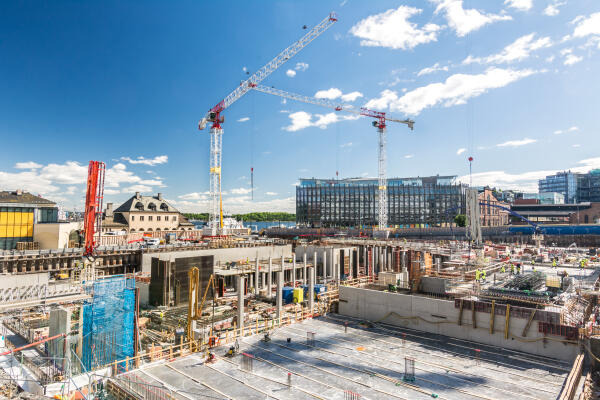 Großbaustelle im Hochbau Großbaustelle im Hochbau