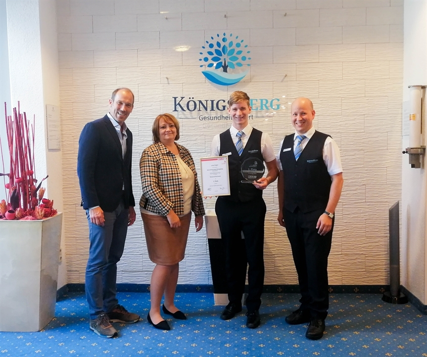 Gesundheitsresort Königsberg GmbH: Unser Lukas ist Niederösterreichs Landessieger beim Lehrlingswettbewerb 2022 geworden