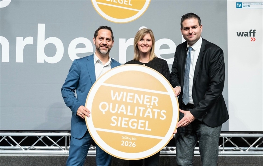Raiffeisenlandesbank NÖ-Wien AG: Verleihung Gütesiegel TOP Lehrbetrieb