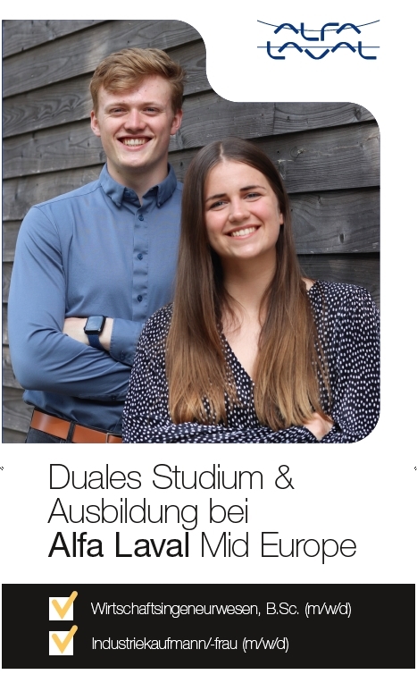 Alfa Laval Mid Europe GmbH: Unsere Azubis Alex und Jan